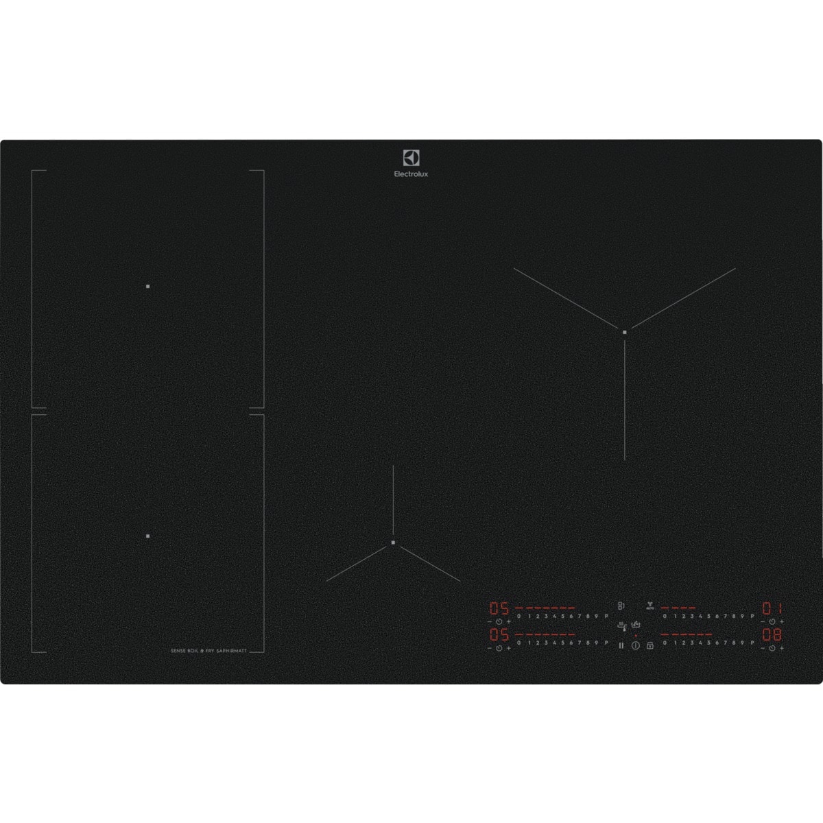 800 Serisi SenseBoil&Fry SaphirMatt® 80 cm İndüksiyonlu Ocak