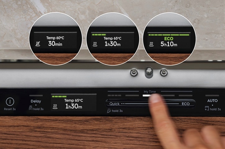 QuickSelect 2.0: Sadece yıkama süresini seçin