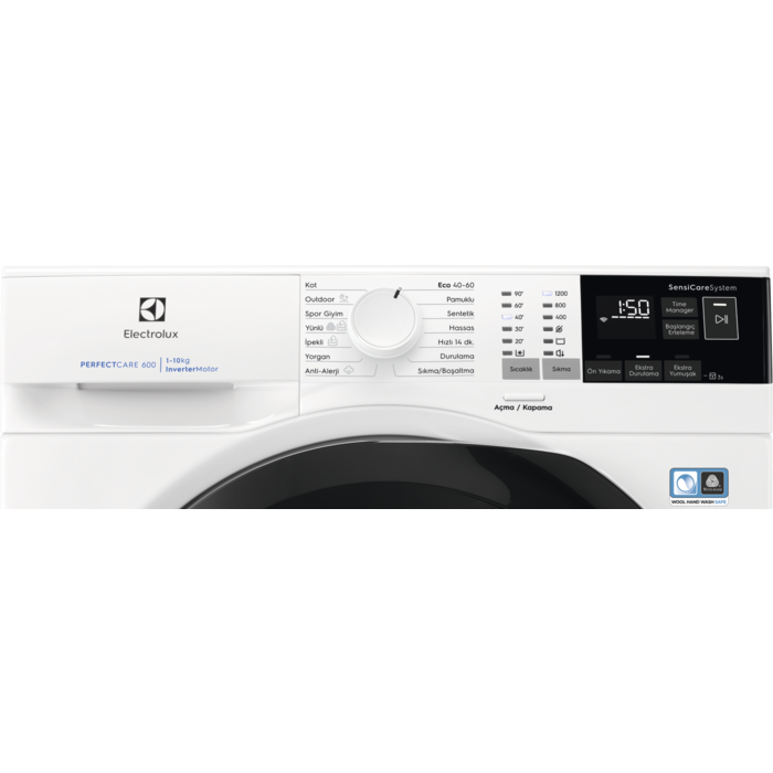 Electrolux - 10 kg ve üstü kapasiteli çamaşır makinesi - EW6FN421BT