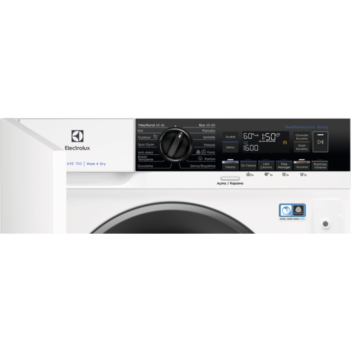 Electrolux - Ankastre Kurutmalı Çamaşır Makinesi - EW7W3866OFB