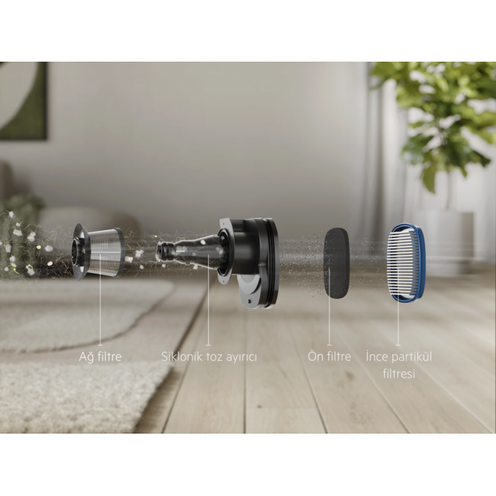 Electrolux - Islak & Kuru Kablosuz Süpürge - EW82U2DB