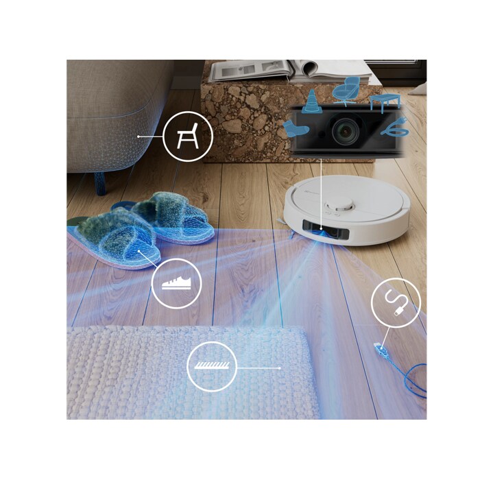 LiDAR, and Dual-Line Lazer with an AI camera for  obstacle detection 