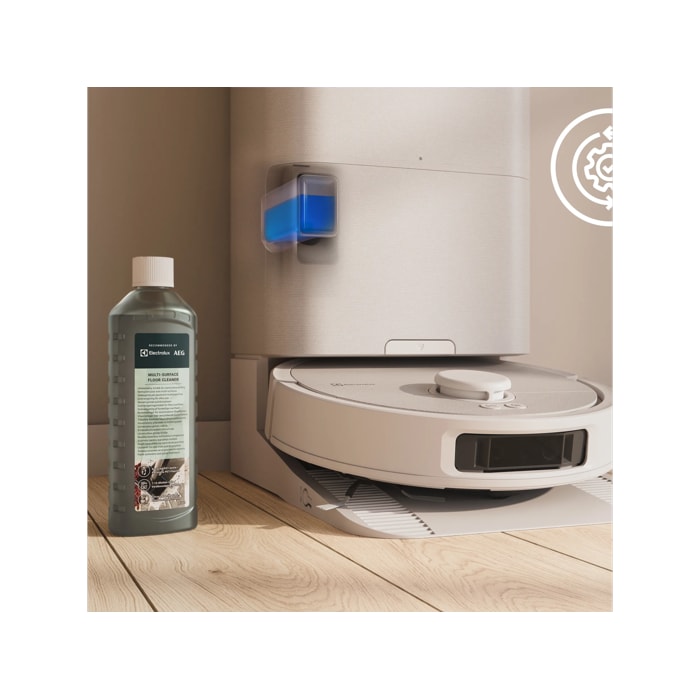 The automatically dispensed detergent keeps your mop fresh, no extra effort